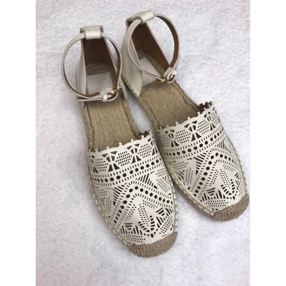 Tory Burch Shoes - Tory Burch White Espadrilles